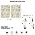 Papier peint blanc moderne design artistique Graffiti Rayures Noires Dimensions