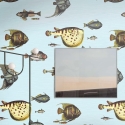 Papier peint mer azur pour salon couloir Poissons Tropicaux Catalogue