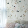 Papier peint floral naturel pour chambre d'enfant et séjour Papillons Réductions