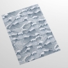 Papier peint adhésif vintage artistique aux vagues bleu et blanc Mer Catalogue