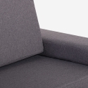 Canapé-lit 2 places modulable pliable gain de place en tissu Miranda Caractéristiques