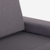 Canapé-lit 2 places modulable pliable gain de place en tissu Miranda Caractéristiques