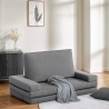Canapé-lit 2 places modulable pliable gain de place en tissu Miranda Vente