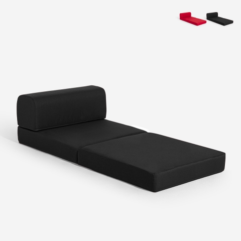 Fauteuil-lit pliable gain de place 2en1 en tissu Betty Promotion