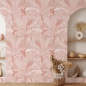 Papier peint élégant et raffiné Jungle Tropical Rose pour salon Offre