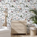 Papier peint nature colorée pour cuisine et chambre d'enfant Battito di Ali Promotion