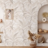 Papier peint floral élégant pour salon Bosco Tropicale Beige Promotion