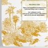 Papier peint floral vintage artistique blanc et jaune Toile de Jouy Réductions