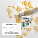 Papier peint floral vintage artistique blanc et jaune Toile de Jouy Modèle