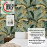 Papier peint autocollant jungle avec arbres Forêt Tropicale Vert Remises
