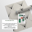 Papier peint géométrique design vintage noir et blanc Art Déco Modèle