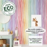 Papier peint adhésif coloré pour chambre d'enfant Rayures Arc-en-ciel Catalogue
