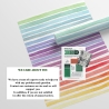 Papier peint adhésif coloré pour chambre d'enfant Rayures Arc-en-ciel Choix