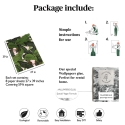 Papier peint floral jungle pour salon Feuilles de Bananiers Roses Caractéristiques
