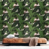 Papier peint floral jungle pour salon Feuilles de Bananiers Roses Choix