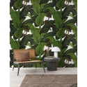 Papier peint jungle forêt pour salon moderne Feuilles de Bananiers Offre