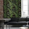 Papier peint adhésif design jungle nature Feuille de Banane Noire Promotion