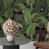 Papier peint adhésif design jungle nature Feuille de Banane Noire Vente
