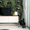 Papier peint adhésif design jungle nature Feuille de Banane Noire Offre