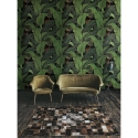 Papier peint adhésif design jungle nature Feuille de Banane Noire Remises