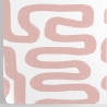 Papier peint moderne design géométrique Abstrait Blanc et Rose Réductions