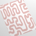 Papier peint moderne design géométrique Abstrait Blanc et Rose Catalogue