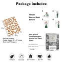 Papier peint adhésif design géométrique Abstrait Blanc et Noisette Catalogue