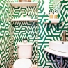 Papier peint adhésif pour salons modernes Géométrica Vert Vente