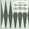 Papier peint vert design géométrique vintage pour salon Chevron Remises