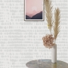 Papier peint moderne design pour salon Blanc Gris Vente