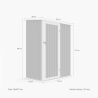 Abri de jardin en tôle galvanisée cabanon gris pour outils Amalfi 143X89x186cm Achat