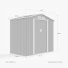 Abri de jardin en tôle pour outils Chalet NATURE 213x127x195cm Prix