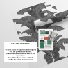 Papier peint urban jungle plantes blanc et gris Palmes Exotiques Remises