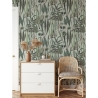 Papier peint salon avec plantes et feuilles jungle Botanica Verde Offre