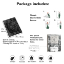 Papier peint élégant gris et noir pour salon Nuvole Vintage Offre