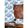 Papier peint vintage forêt blanc et bleu Toile de Jouy Blu Offre