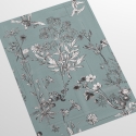 Papier peint élégant à motifs de feuilles pour chambre à coucher Illustrations Florales Remises