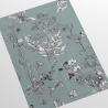 Papier peint élégant à motifs de feuilles pour chambre à coucher Illustrations Florales Remises