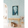 Papier peint vintage artistique pour salon chambre Géometrica Azzurra Offre