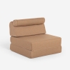 Fauteuil convertible en lit une place pliable, gain de place Jasmine Réductions