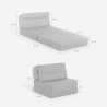 Fauteuil convertible en lit une place pliable, gain de place Jasmine Choix