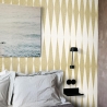 Papier peint design géométrique vintage tissu Chevron Style Scandinave Vente