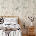 Papier peint floral plantes orientales Forêt Japonaise Bambou Vente