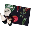 Lot de 2 sets de table en plastique design naturel 42x30cm Cuisine Promotion