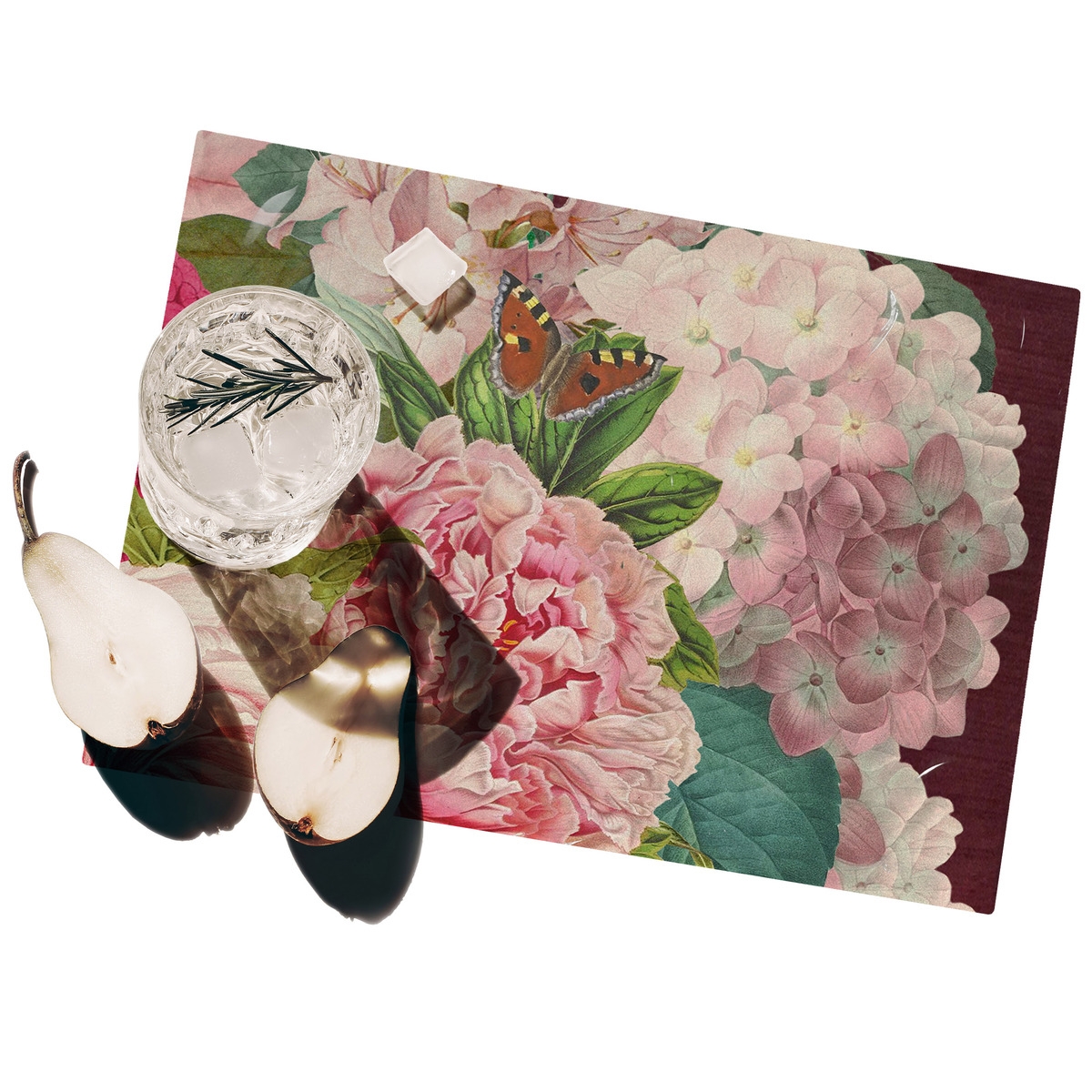 Ensemble de 2 sets de table style floral en plastique lavables Velvet Promotion Ensemble de 2 sets de table style floral en plastique lavables Velvet Promotion