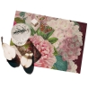 Ensemble de 2 sets de table style floral en plastique lavables Velvet Promotion