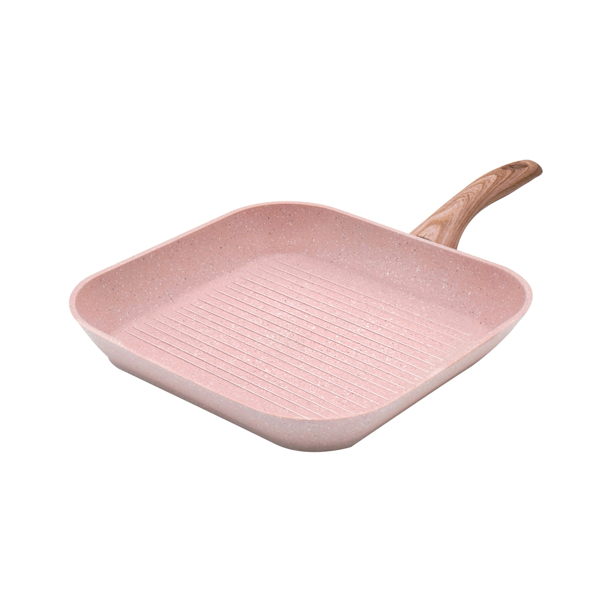 Grill antiadhésif effet granit rose 28x28 Bisetti Stonerose Promotion Grill antiadhésif effet granit rose 28x28 Bisetti Stonerose Promotion