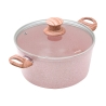 Batterie de cuisine induction 10 pièces effet granit rose Stonerose Choix