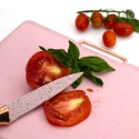 Ensemble de 3 planches à découper en plastique effet granit rose Bisetti Stonerose Remises