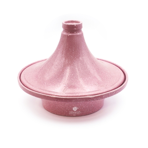 Tajine antiadhésive en céramique rose 26cm Bisetti Stonerose Promotion